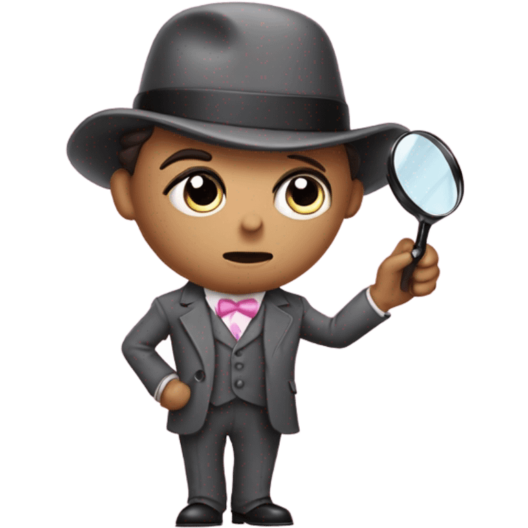 sherlock holmes in pink suit  emoji