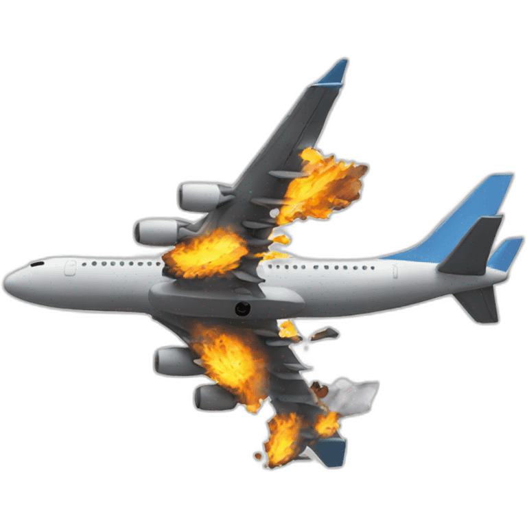 air plane crashing emoji