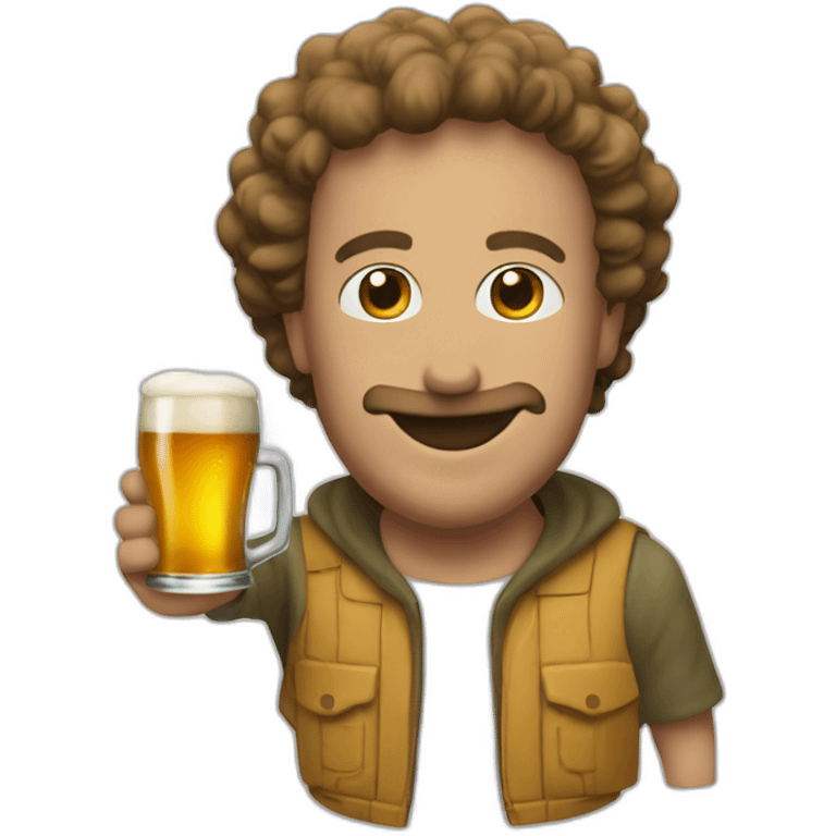 bob l eponge avec une biere emoji