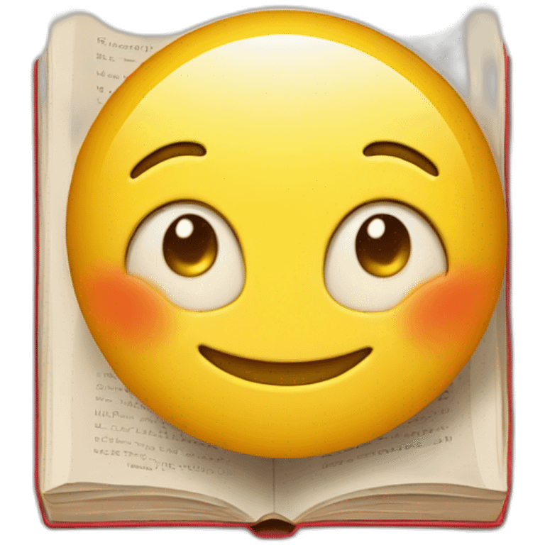 Book with the inscription merci pour ce moment emoji