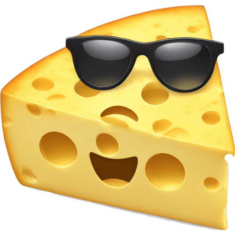 Cheese with sunglasses  emoji