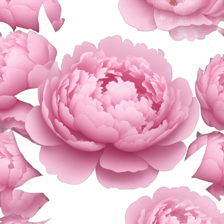 Pink peonies bouquet  emoji