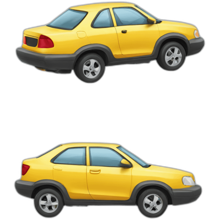 broken-down car emoji