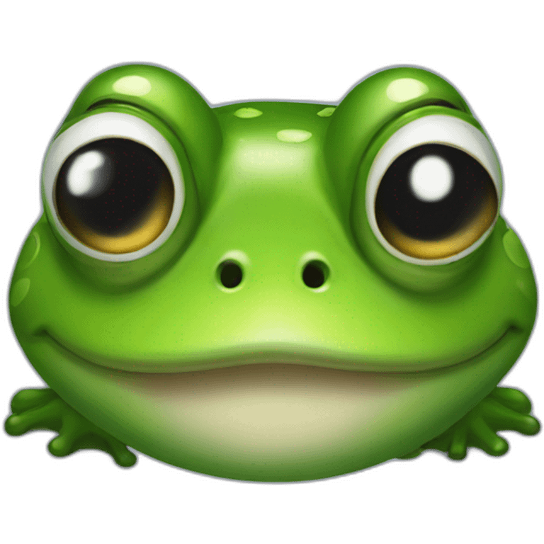 a frog with a mustach emoji