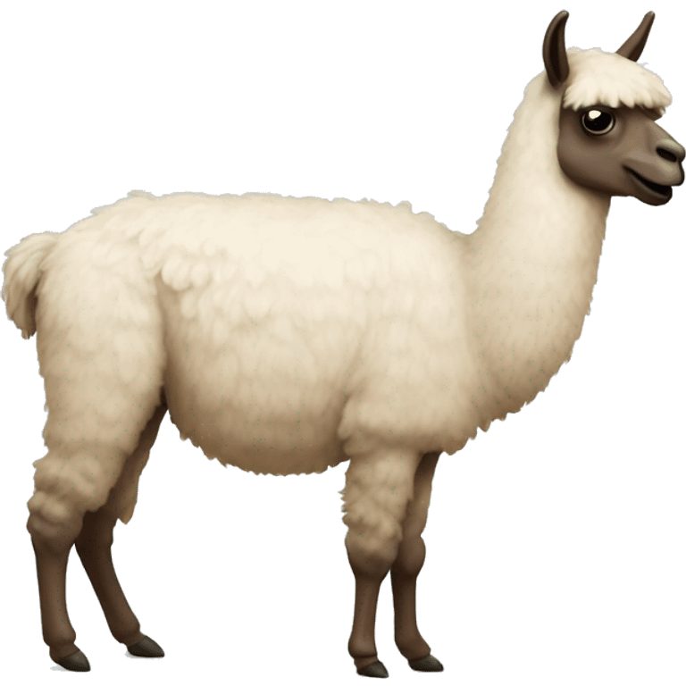 Llama farting emoji