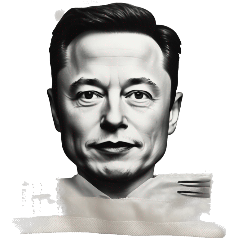 elon musk writing on a serviette emoji