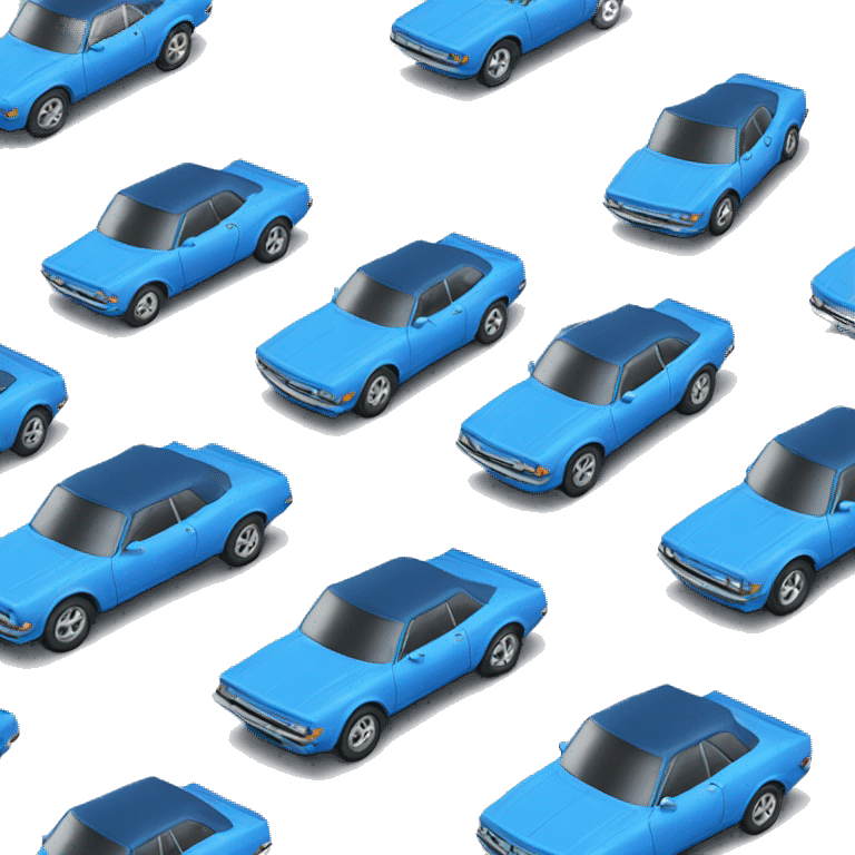 blue car emoji