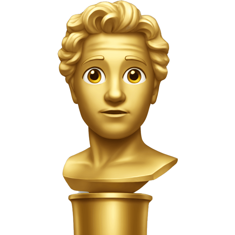 Golden statue of Oscar reward  emoji