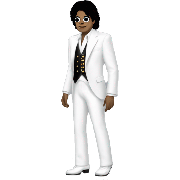 Michael jackson white suit moonwalk emoji