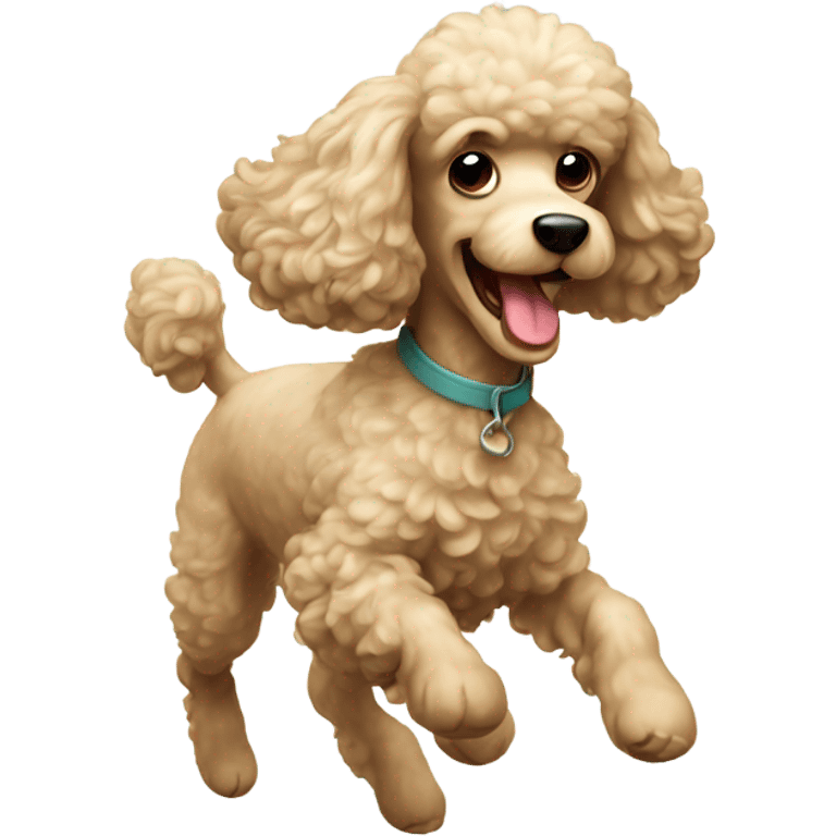 Running poodle emoji