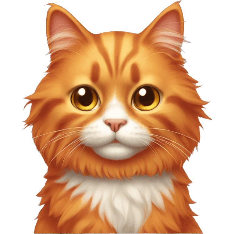 Orange fluffy cat emoji