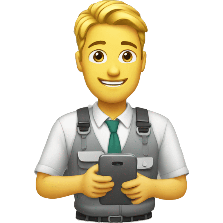 Work in smartphone  emoji