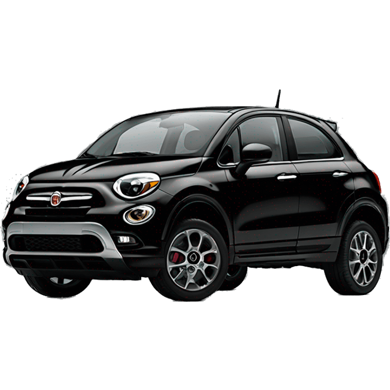 Fiat 500x black emoji