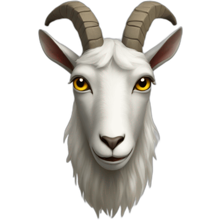 3 headed evil goat  emoji