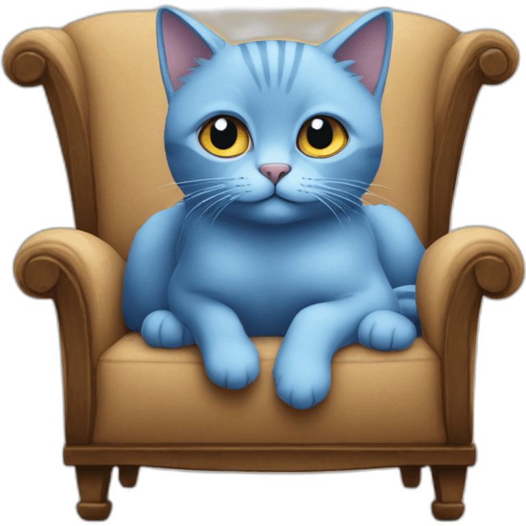 small-blue-Cat-sit-on-sofa emoji