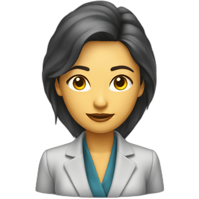 Syntia Mujer mestiza emprendedora con blazer emoji