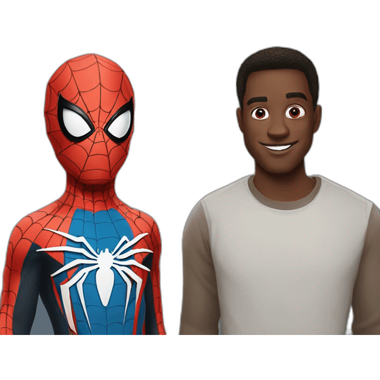 Spider man and miles emoji