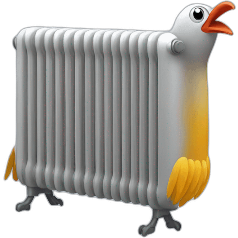 Radiator bird emoji