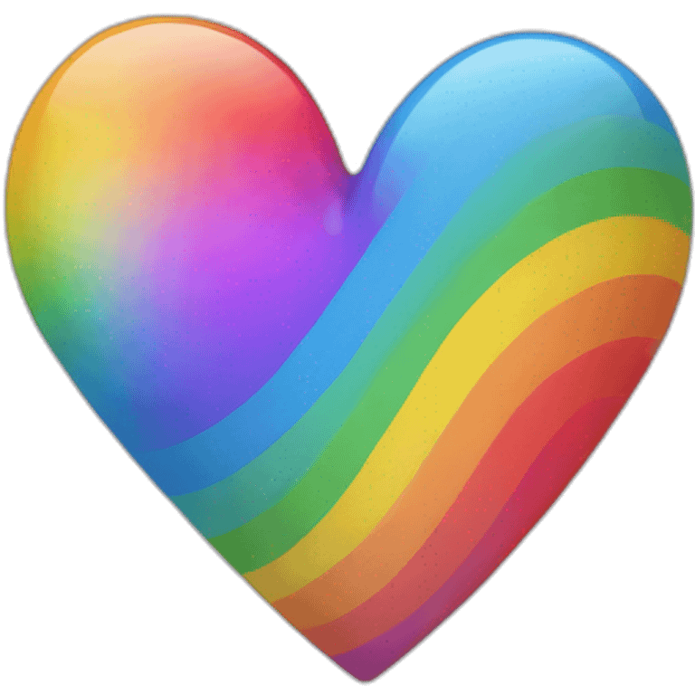 Heart with rainbow  emoji