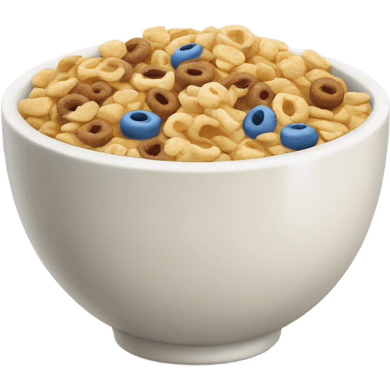 A bowl of cereal WITH MILK emoji