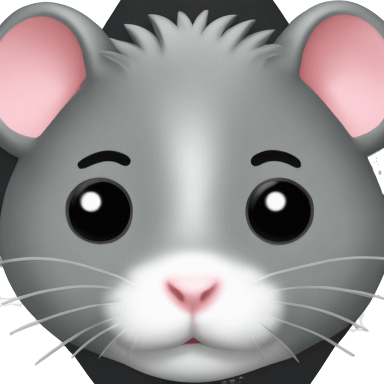 Hamster on Mitsubishi lancer black  emoji