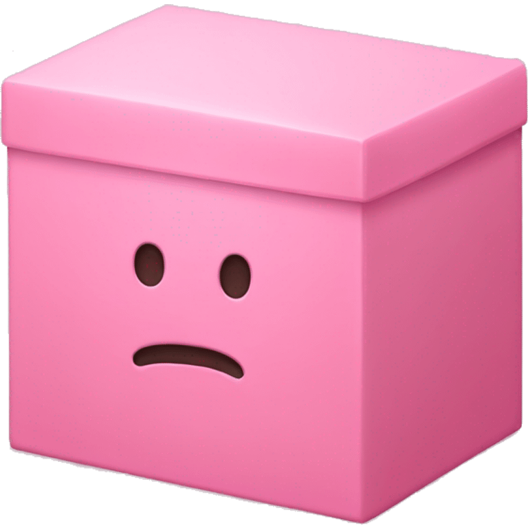 Pink rectangle box that says crumbl on it emoji