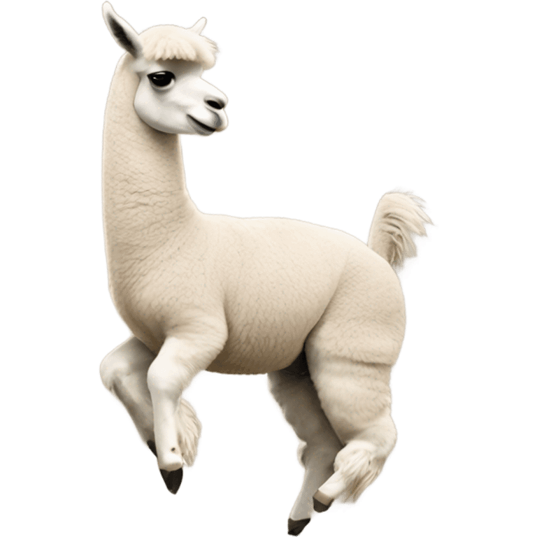 Llama breakdancing  emoji