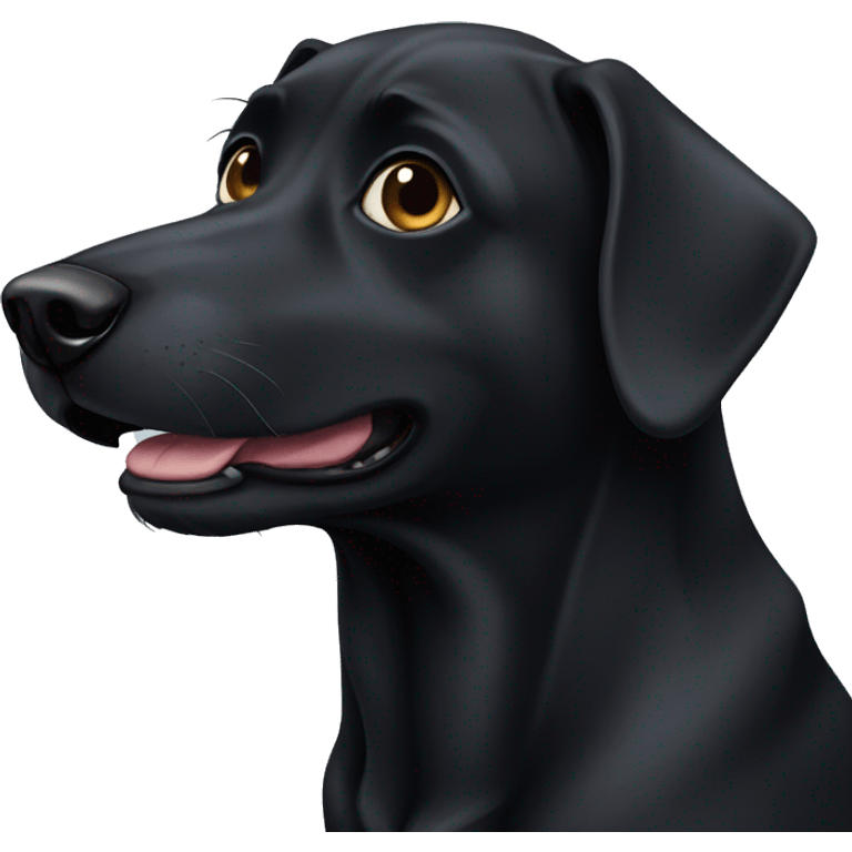 Black dog emoji