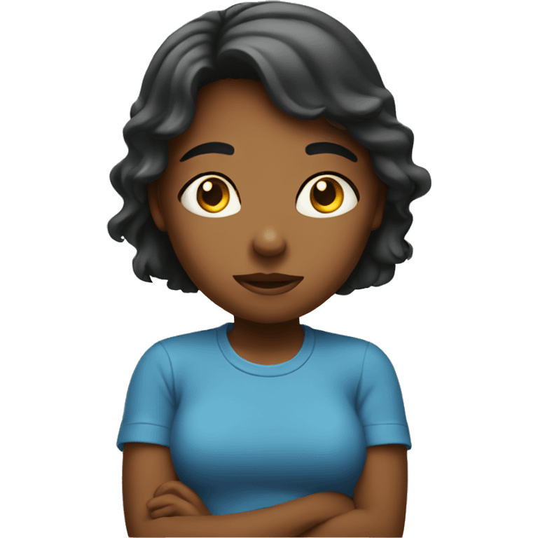 Girl watching tv emoji