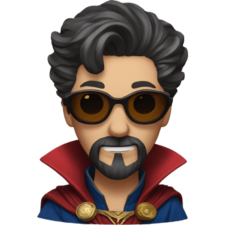 doctor strange having long beard and sunglasses emoji