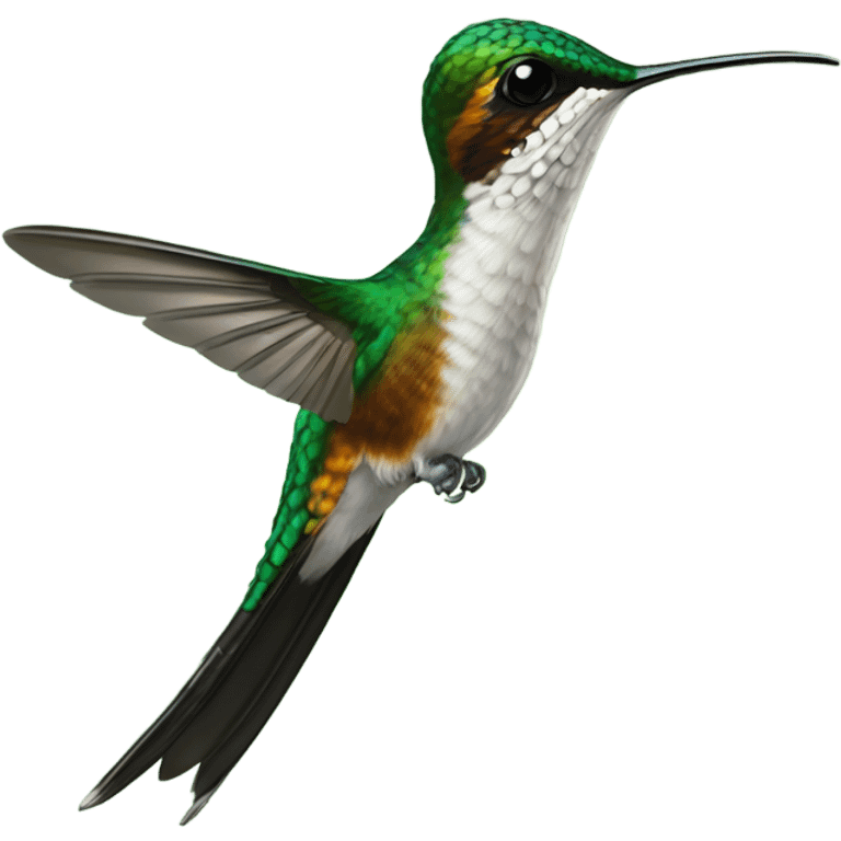 Booted rackettail hummingbird  emoji