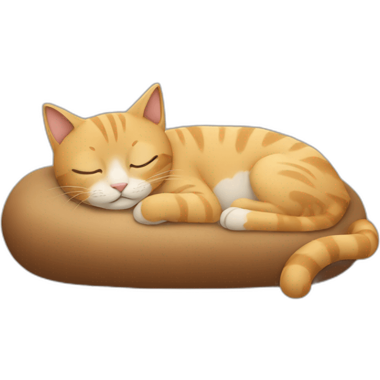 a cat is sleeping emoji