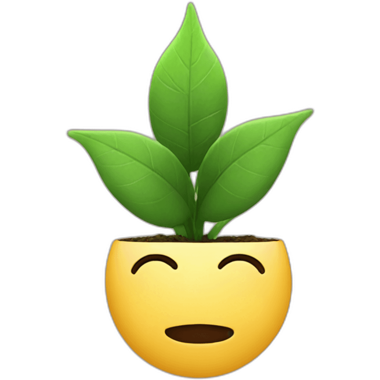 person behind a plant emoji