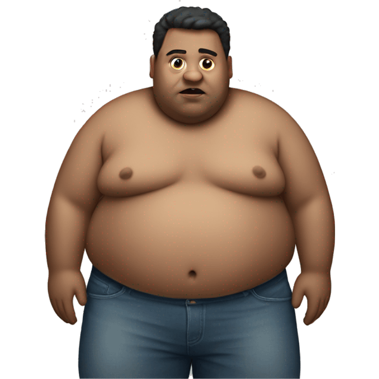 Obese man emoji