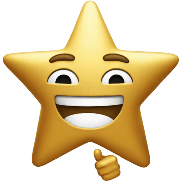 gold star with thumbs up emoji