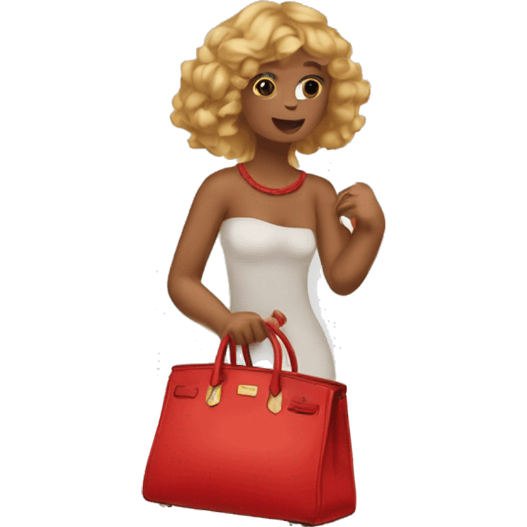 Red birkin emoji