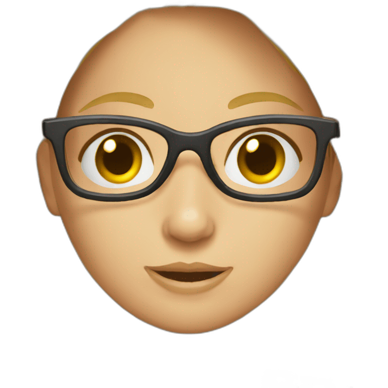 NIÑA RUBIA GAFAS emoji