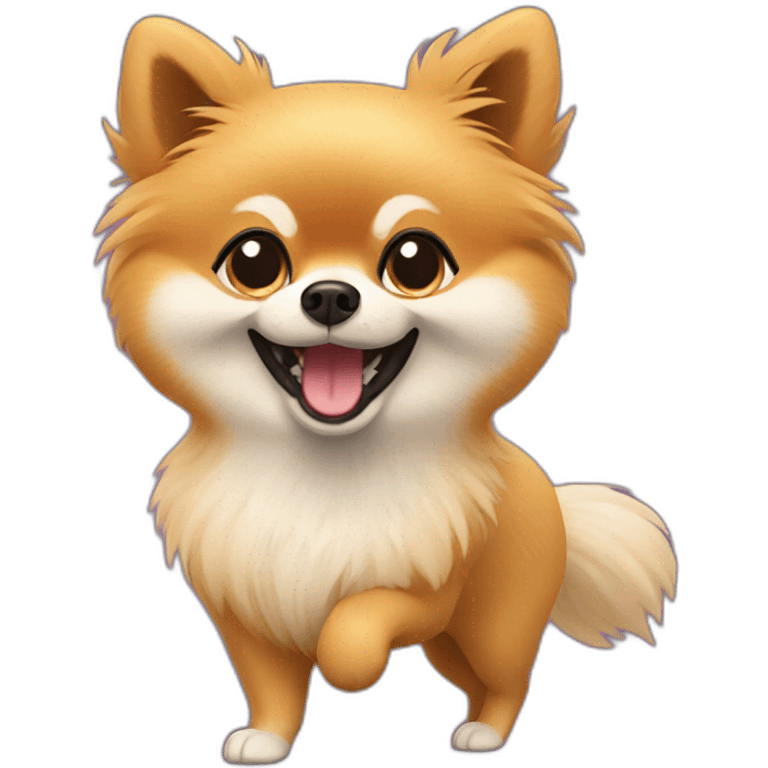 Dancing Pomeranian emoji