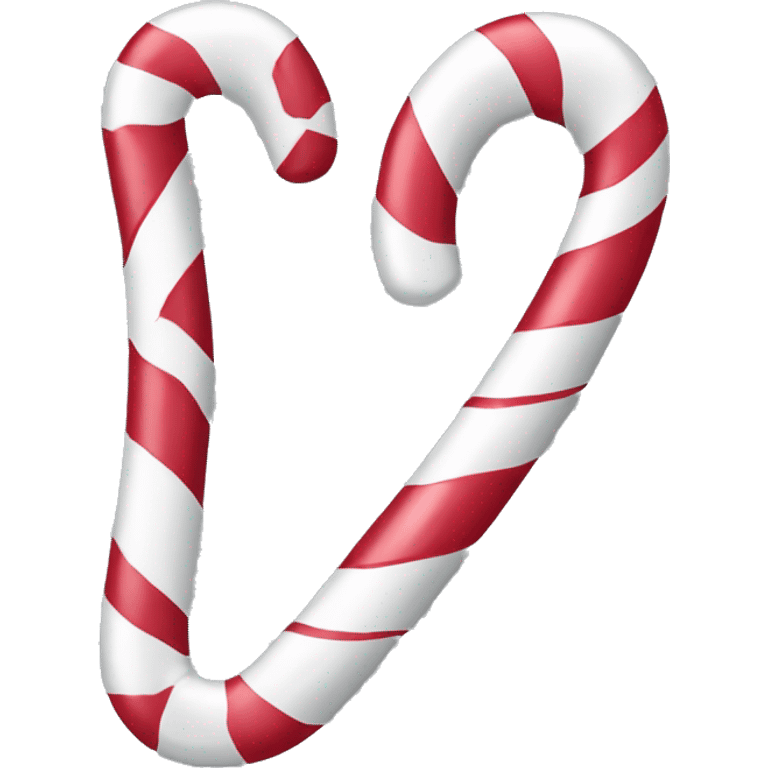 Light grey candy canes, with black bow on it emoji