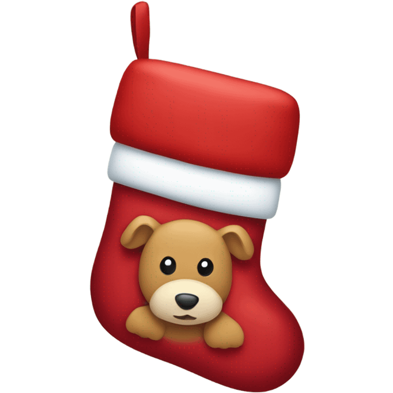 Cute Christmas stocking emoji