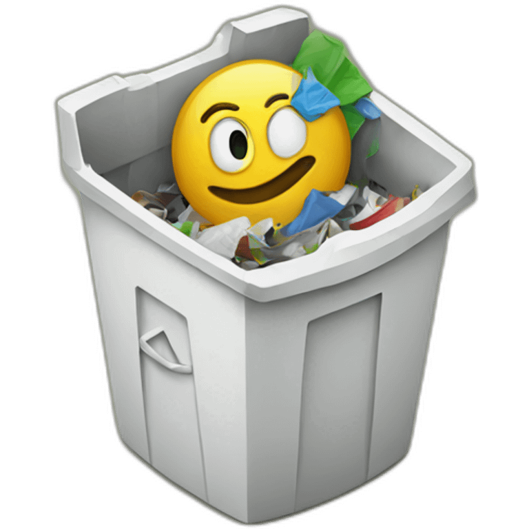 Google in trash emoji