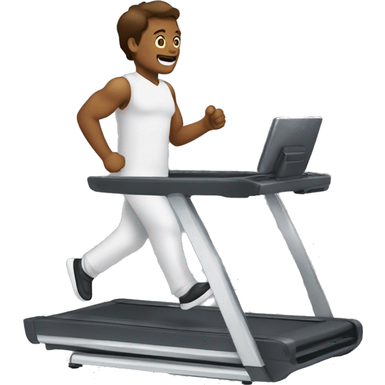 walking on a treadmill desk emoji