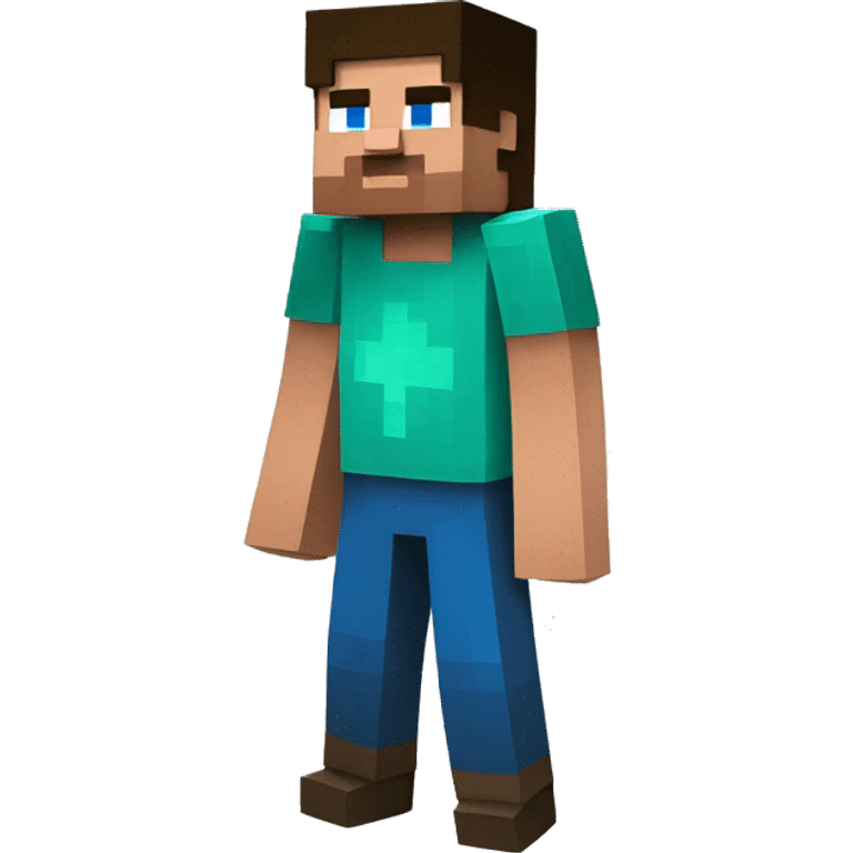 Minecraft steve emoji