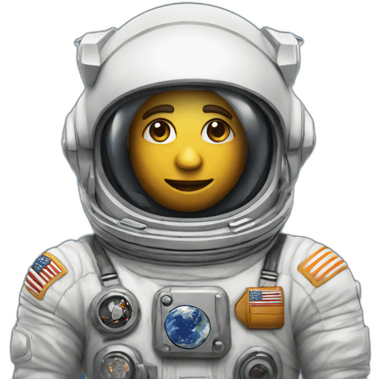 Spaceship astronaut emoji