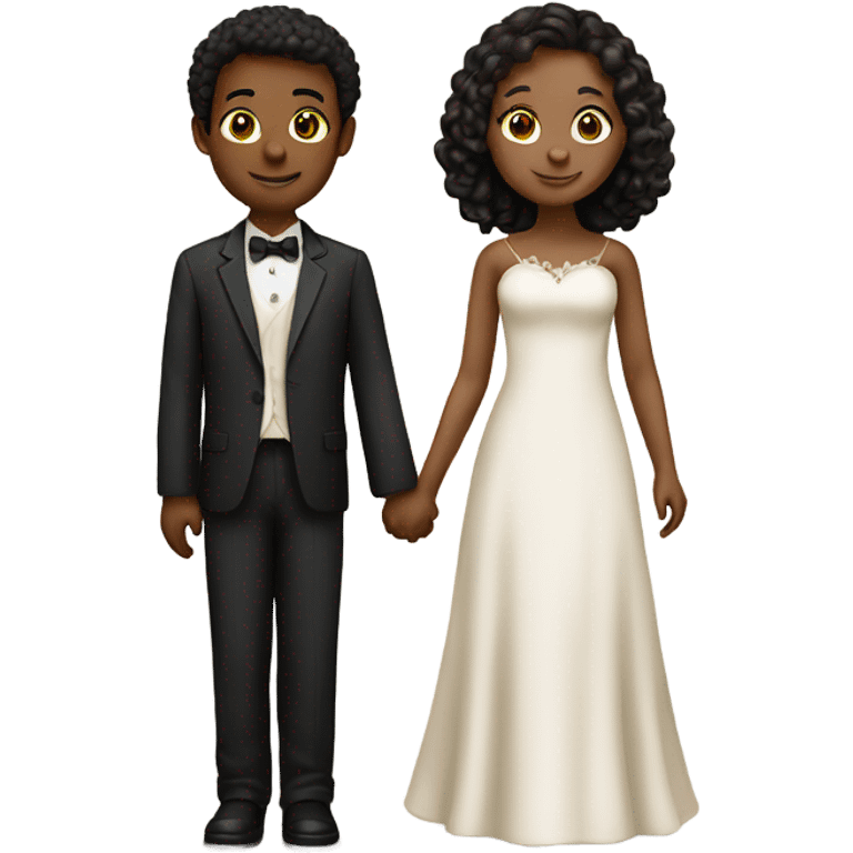 Fair skin color boy and girl marry emoji