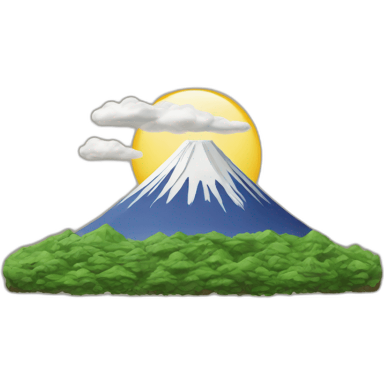 Le mont Fuji emoji