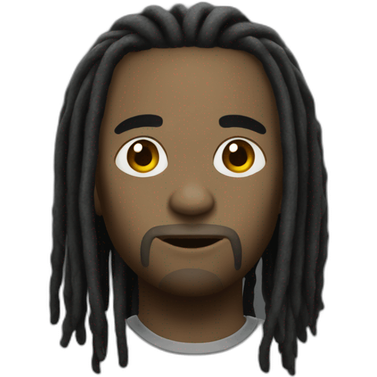 Dreadlocks noir emoji