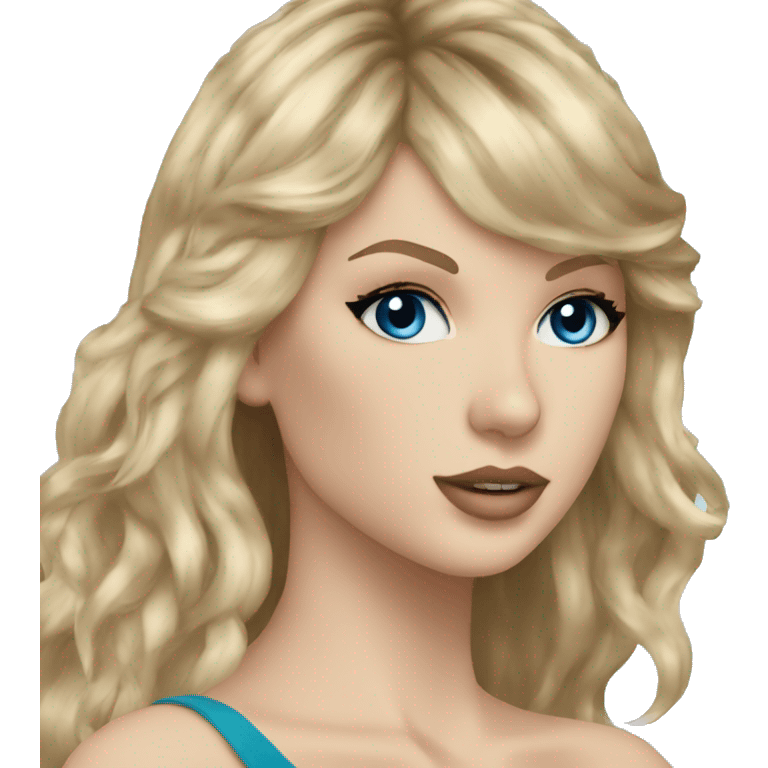 Taylor Swift blue eyes blond long hair  emoji