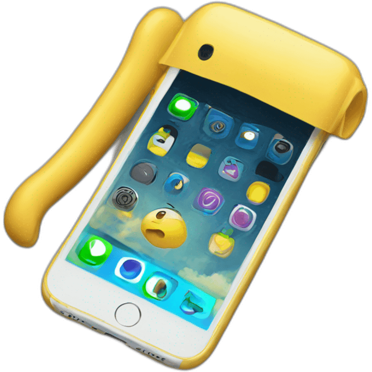 yellow iphone emoji