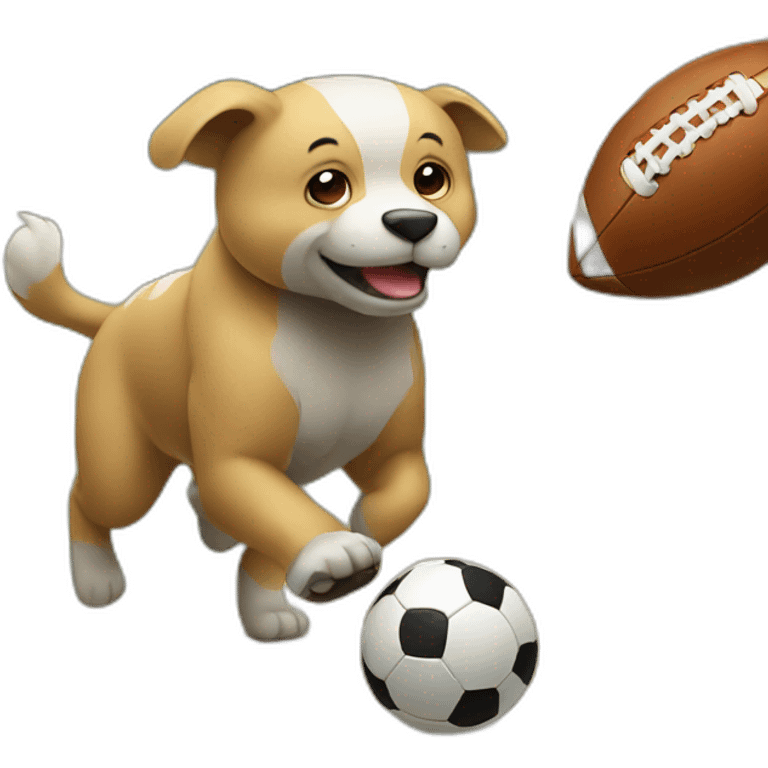 animals playing football emoji